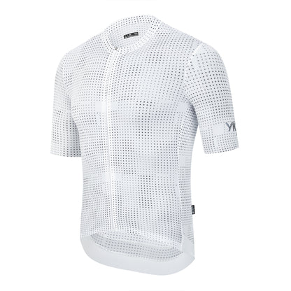 YKYWBIKE Men's Cycling Jersey Seamless Short Sleeve Fashionale Road Bike Shirt SPF 50+ Bicycle Jersey MTB Summer Cycling Clothes