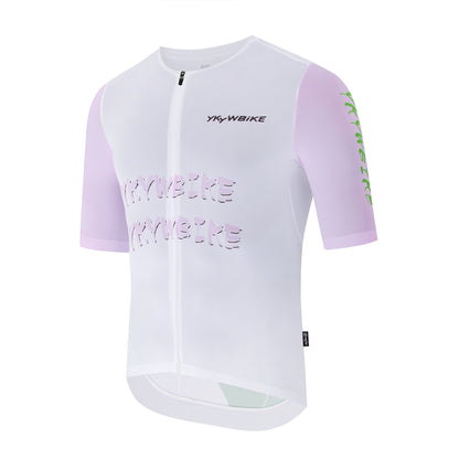 YKYWBIKE Men's Cycling Jersey Breeze Lite Quick Dry Breathable Road Bike MTB Maillot Seamless Summer Bicycle Short Sleeve Shirt