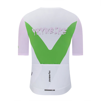 YKYWBIKE Men's Cycling Jersey Breeze Lite Quick Dry Breathable Road Bike MTB Maillot Seamless Summer Bicycle Short Sleeve Shirt