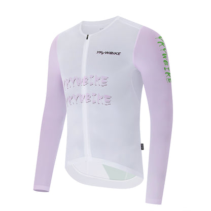YKYWBIKE Men's Cycling Jersey Long Sleeve Breeze Lite Bicycle Shirt Seamless Quick Dry Breathable YKK Road Bike MTB Maillot