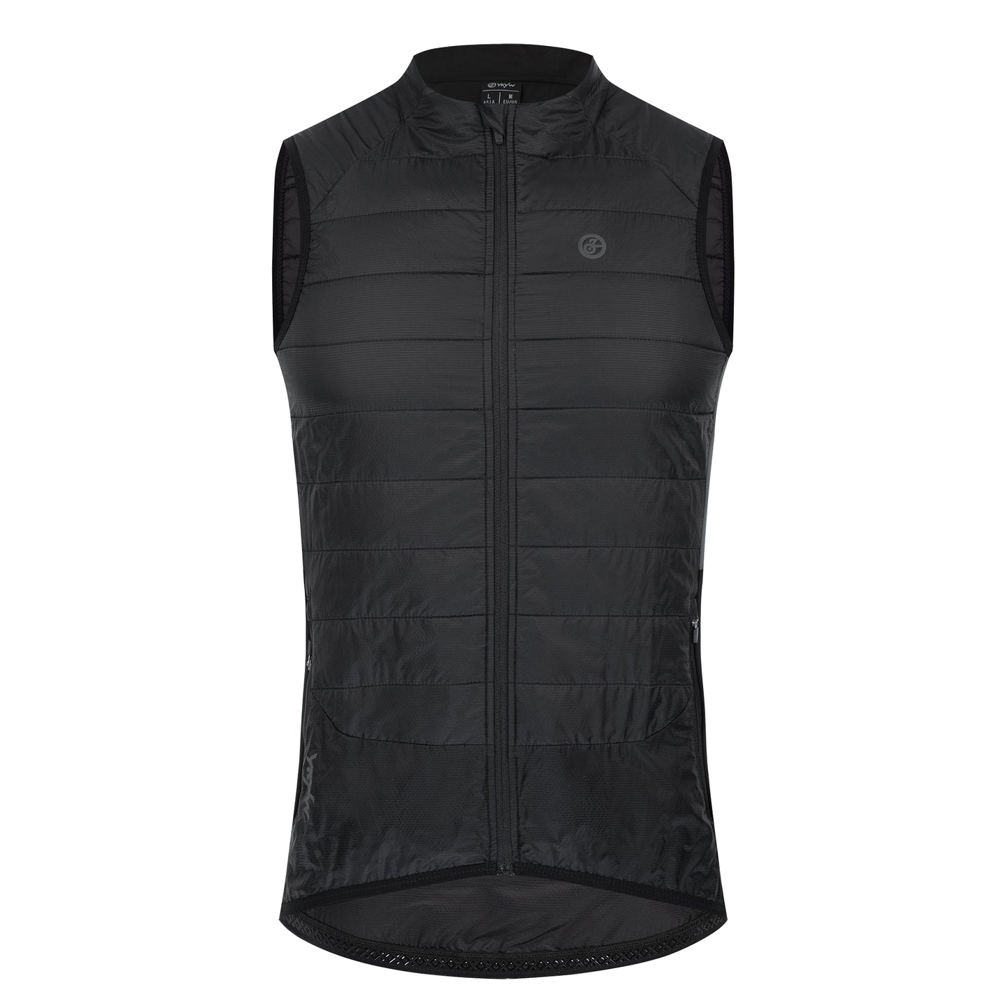 YKYWBIKE Cycling Gilet Winter Thermal Warmth Bicycle Sleeveless Vest 5 Pockets Windproof Waterproof Road Bike Gilet MTB Black/White