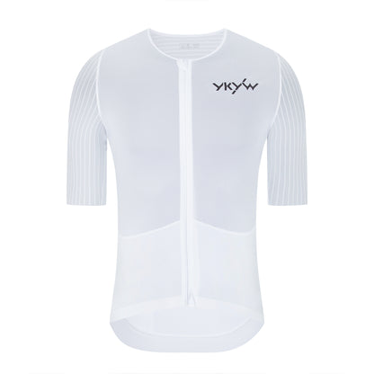YKYWBIKE 2025 Men's Cycling Jersey Lightweight Summer Short Sleeve Bicycle Shirt Race Level Aerodynamics Sleeve YKK Bike Jersey