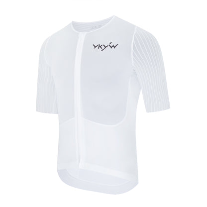 YKYWBIKE 2025 Men's Cycling Jersey Lightweight Summer Short Sleeve Bicycle Shirt Race Level Aerodynamics Sleeve YKK Bike Jersey