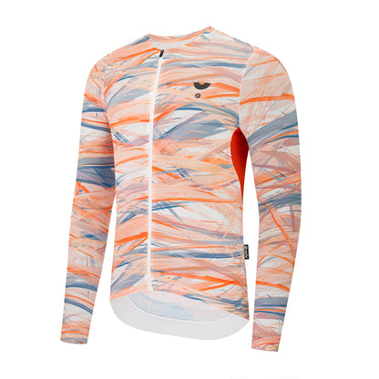 YKYWBIKE 2026 Men's Cycling Jersey Long Sleeve Road Bike Shirt Bicycle Jersey Soft Light Summer Breathable MTB Maillot Short