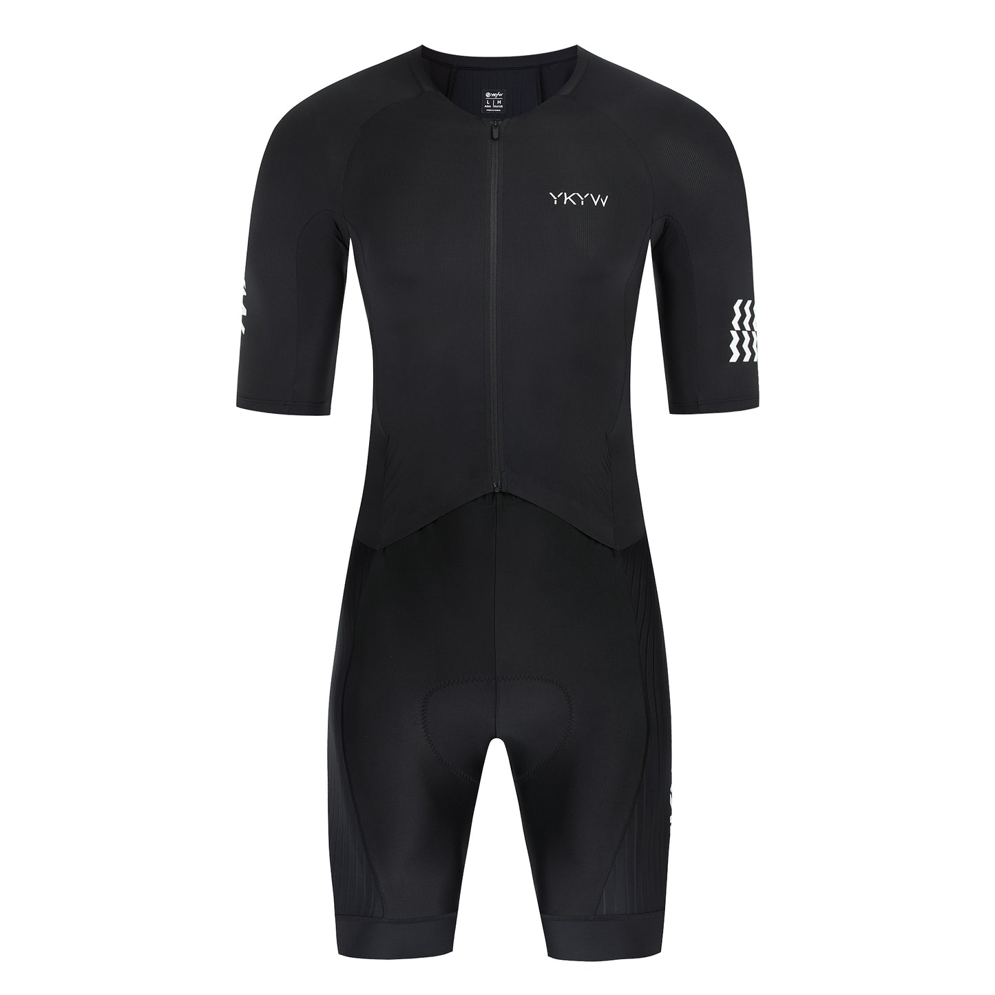 YKYWBIKE One-Piece Cyeling Skinauit Men Aerodynamie Pro-Grade Elite Performanee Road Bike Set Bicycle Clothing Shorts