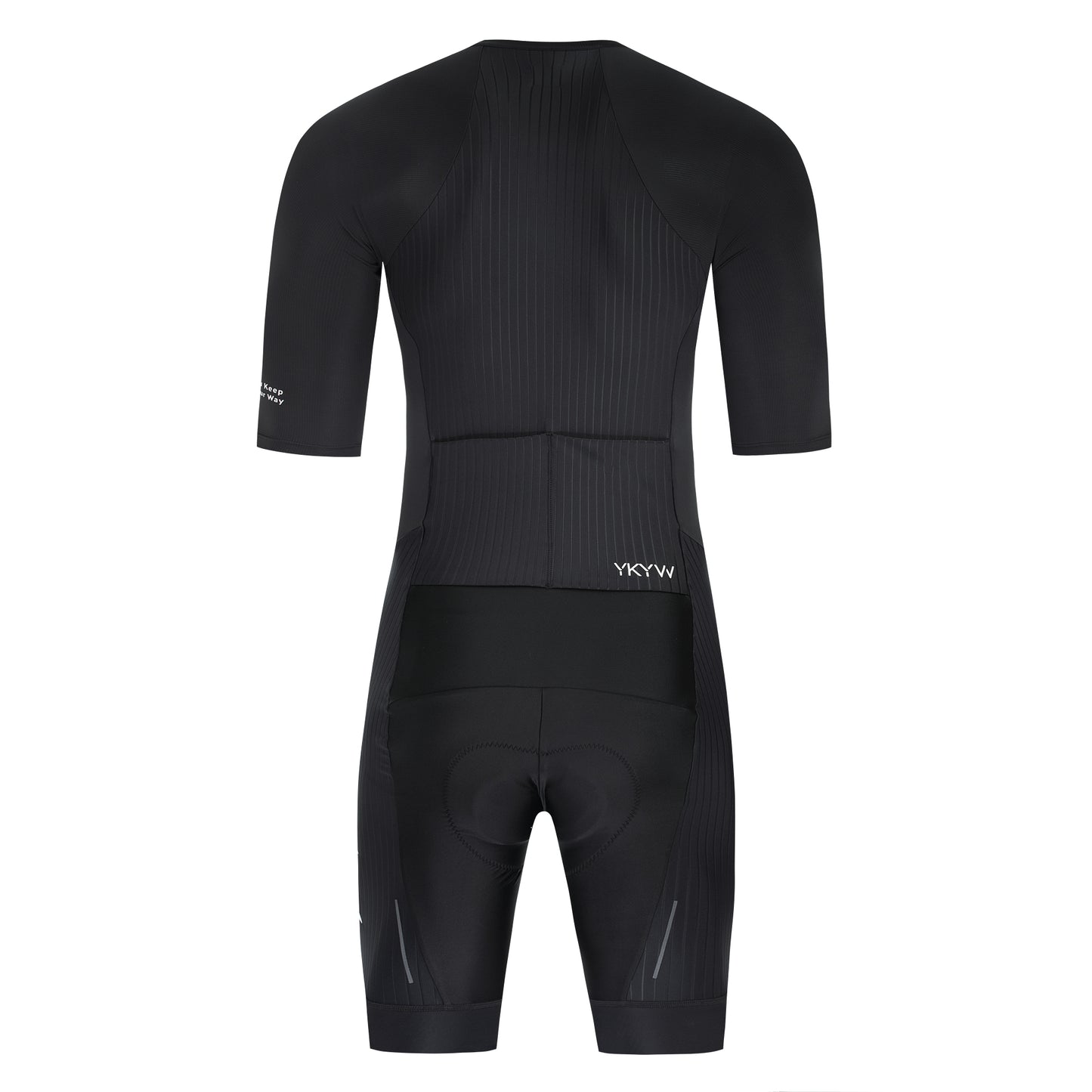 YKYWBIKE One-Piece Cyeling Skinauit Men Aerodynamie Pro-Grade Elite Performanee Road Bike Set Bicycle Clothing Shorts