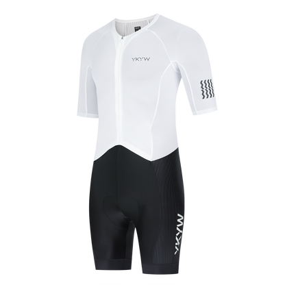 YKYWBIKE One-Piece Cycling  Men Aerodynamie Pro-Grade Elite Performanee Road Bike Set Bicycle Clothing Shorts