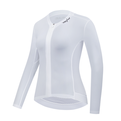 YKYW Summer 2025 Women's Thin Long Sleeve Cycling Jersey Bicycle Clothes Spring Autumn Riding Breathable Road Bike Slim Shirt Tops Solid 5 Colors