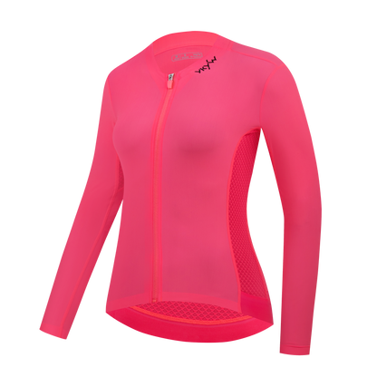 YKYW Summer 2025 Women's Thin Long Sleeve Cycling Jersey Bicycle Clothes Spring Autumn Riding Breathable Road Bike Slim Shirt Tops Solid 5 Colors