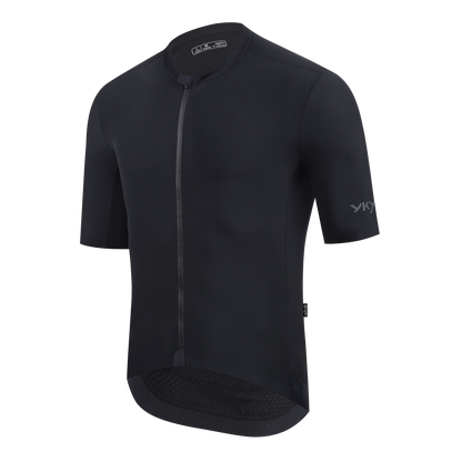 YKYW Two-tone Men's Cycling Short Sleeve Jersey Multiple Color Summer Moisture Wicking Quick Dry YKK Zipper Riding T-shirt Beige Brown
