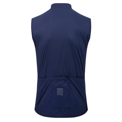 YKYWBIKE Men's Cycling Gilet Windproof Waterproof Pro Team Portable Bicycle Windbreaker Road Bike Vest 2 Way Zipper Breathable