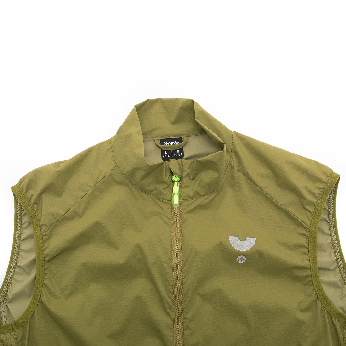 YKYWBIKE Men's Cycling Gilet Windproof Waterproof Pro Team Portable Bicycle Windbreaker Road Bike Vest 2 Way Zipper Breathable