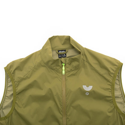 YKYWBIKE Men's Cycling Gilet Windproof Waterproof Pro Team Portable Bicycle Windbreaker Road Bike Vest 2 Way Zipper Breathable