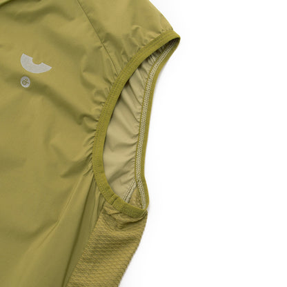 YKYWBIKE Men's Cycling Gilet Windproof Waterproof Pro Team Portable Bicycle Windbreaker Road Bike Vest 2 Way Zipper Breathable