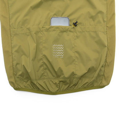 YKYWBIKE Men's Cycling Gilet Windproof Waterproof Pro Team Portable Bicycle Windbreaker Road Bike Vest 2 Way Zipper Breathable