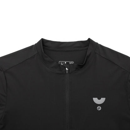 YKYWBIKE 2025 Casual Cycling Tee Men Bicycle Jersey Soft Breathable Road Bike MTB Maillot Summer Short Sleeve Half-Zip Shirt