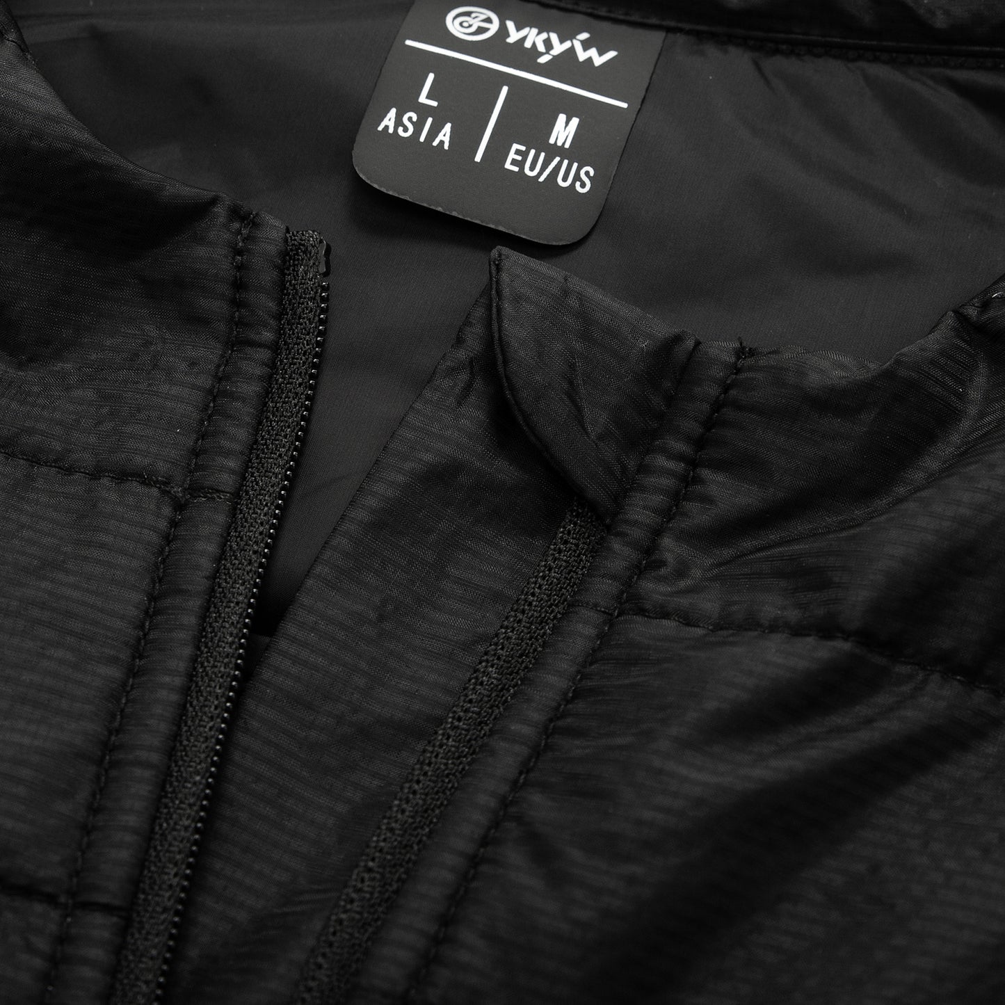 YKYWBIKE Cycling Gilet Winter Thermal Warmth Bicycle Sleeveless Vest 5 Pockets Windproof Waterproof Road Bike Gilet MTB Black/White