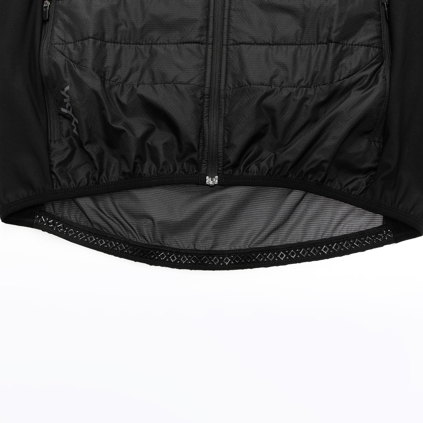 YKYWBIKE Cycling Gilet Winter Thermal Warmth Bicycle Sleeveless Vest 5 Pockets Windproof Waterproof Road Bike Gilet MTB Black/White