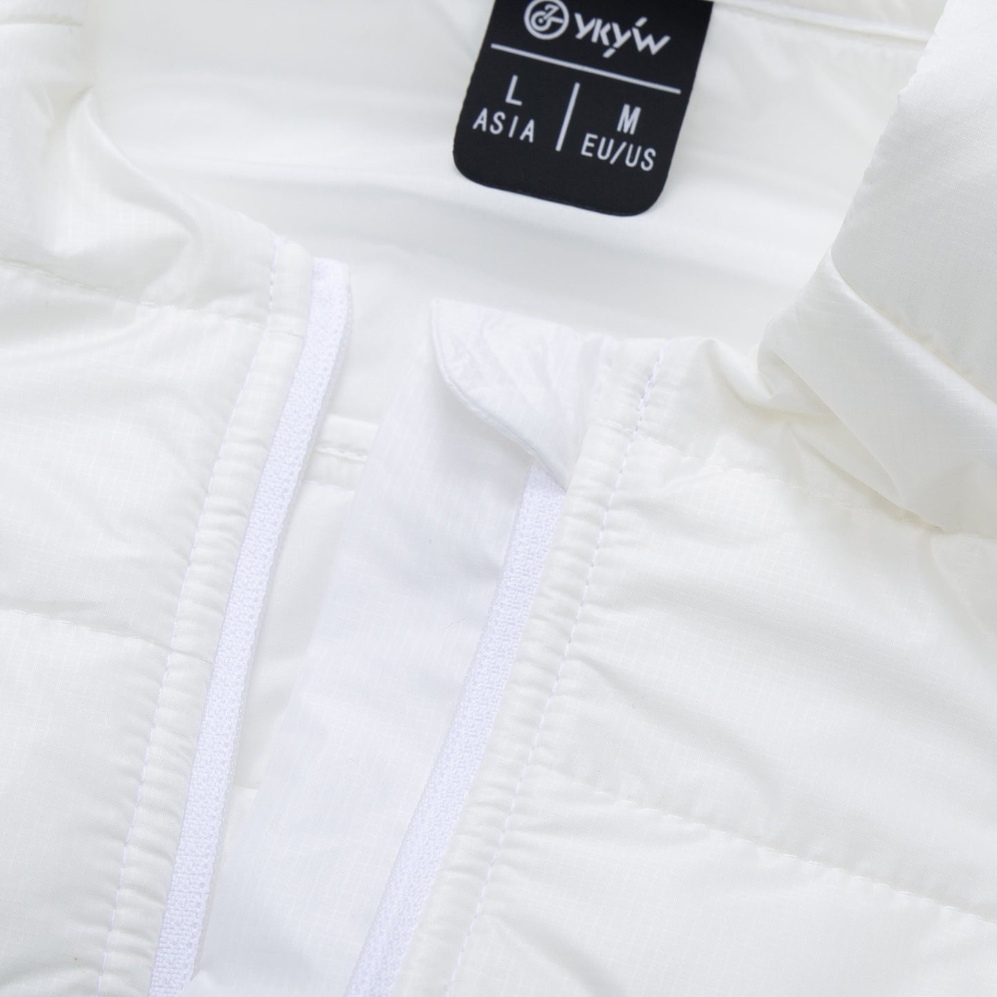 YKYWBIKE Cycling Gilet Winter Thermal Warmth Bicycle Sleeveless Vest 5 Pockets Windproof Waterproof Road Bike Gilet MTB Black/White