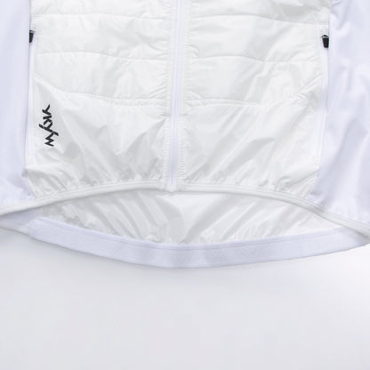 YKYWBIKE Cycling Gilet Winter Thermal Warmth Bicycle Sleeveless Vest 5 Pockets Windproof Waterproof Road Bike Gilet MTB Black/White