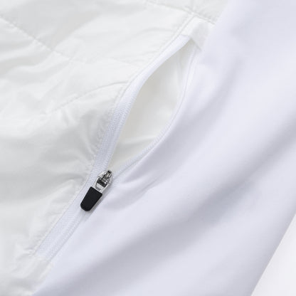 YKYWBIKE Cycling Gilet Winter Thermal Warmth Bicycle Sleeveless Vest 5 Pockets Windproof Waterproof Road Bike Gilet MTB Black/White