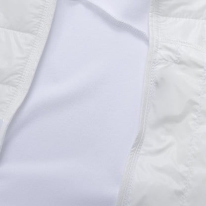 YKYWBIKE Cycling Gilet Winter Thermal Warmth Bicycle Sleeveless Vest 5 Pockets Windproof Waterproof Road Bike Gilet MTB Black/White