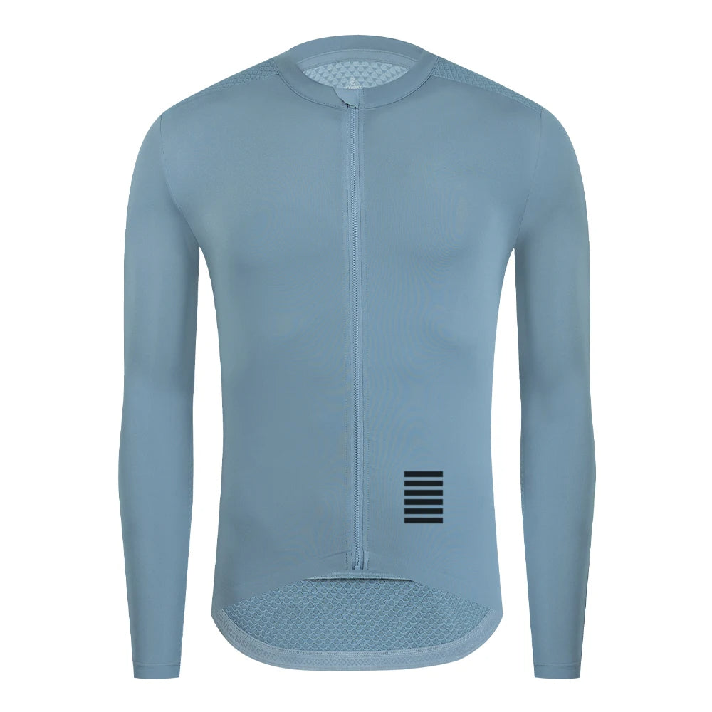 YKYWBIKE Cycling Jersey Long Sleeve Men Pro Road Bike Long Shirt Summer Bicycle Jersey Breathable Cycling Maillot