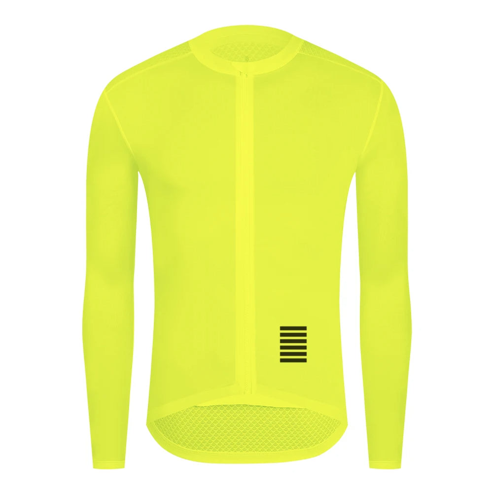 YKYWBIKE Cycling Jersey Long Sleeve Men Pro Road Bike Long Shirt Summer Bicycle Jersey Breathable Cycling Maillot