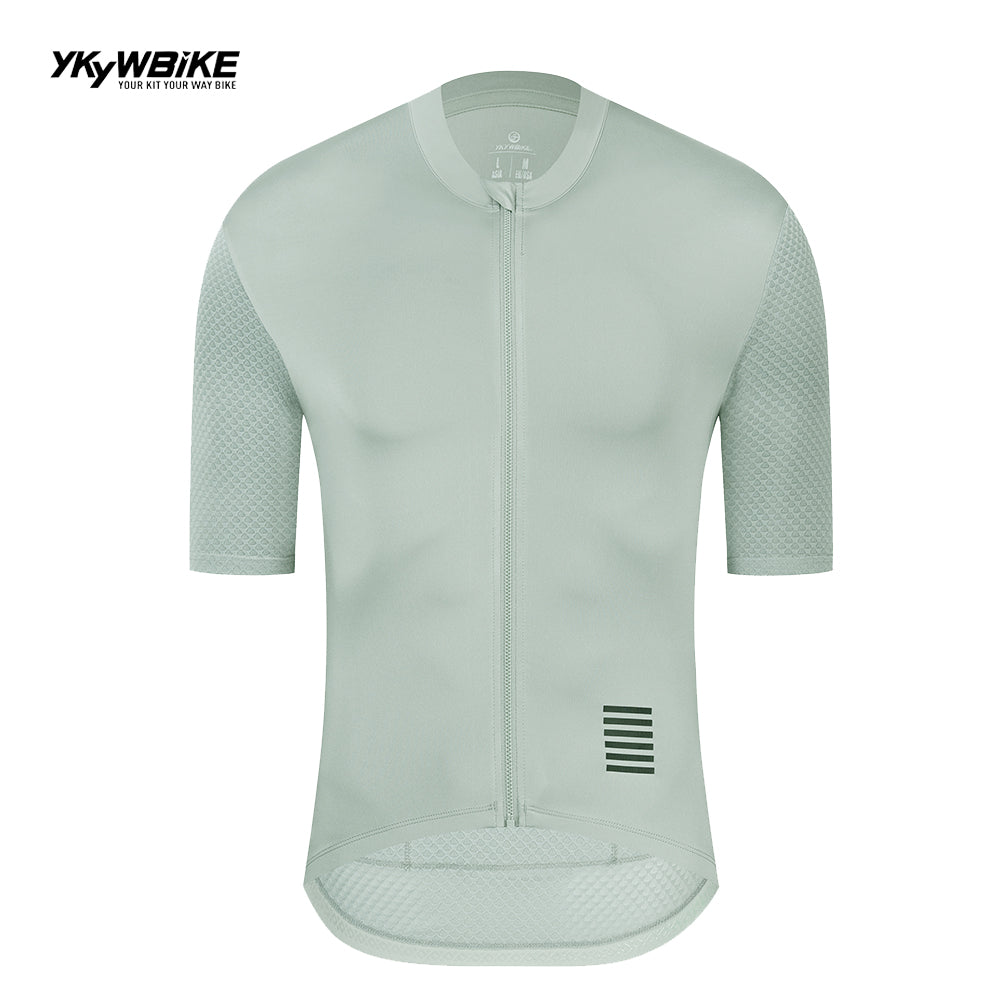 thumbnail image 2 of YKYWBIKE Men's Short Sleeve Cycling Jersey – Lightweight, Quick Dry, Full Zip, Multicolor 2 of 3