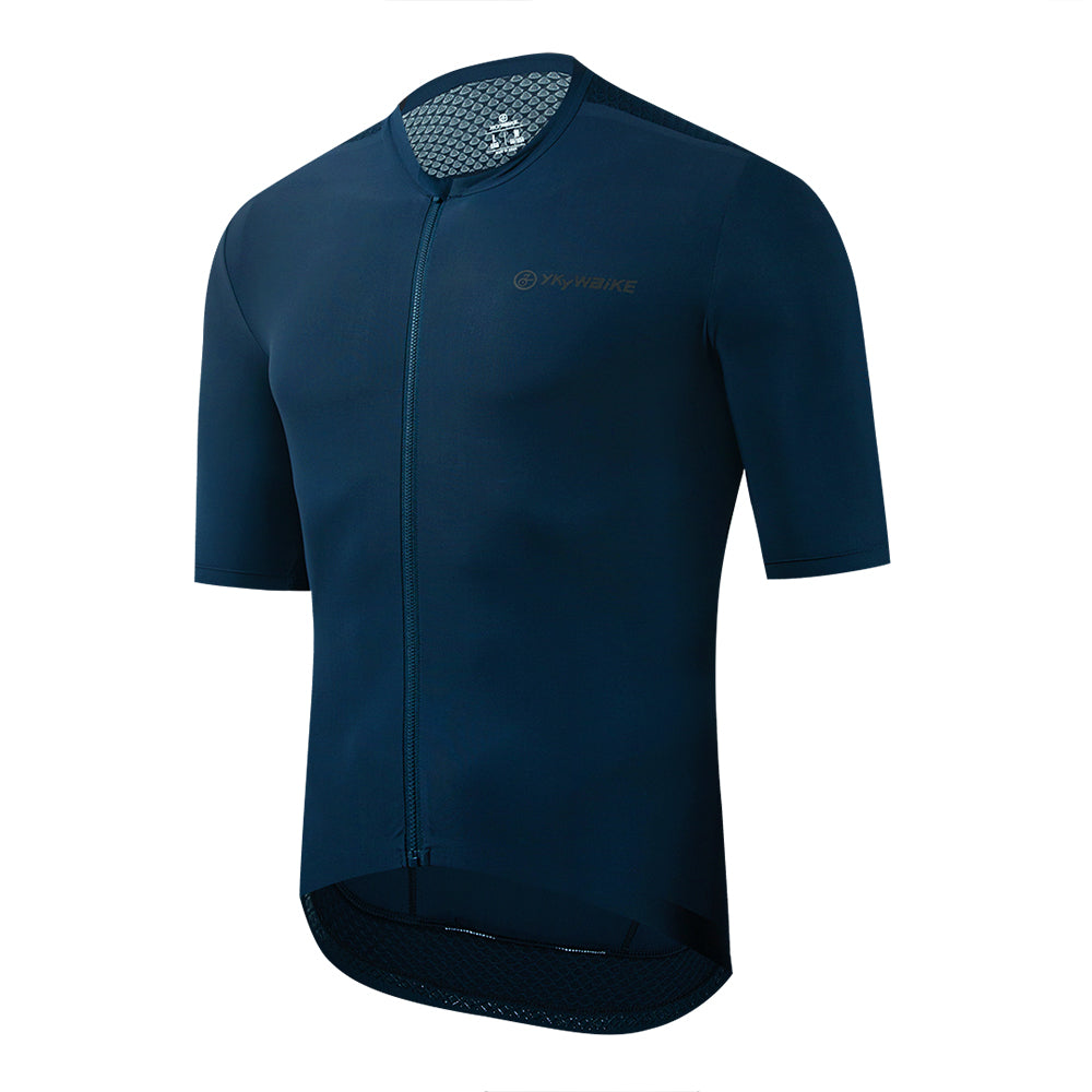 YKYW Men's PRO Team Aero Cycling Jersey Milk Silk Fabric Lightweight Short Sleeve Summer T Shirt