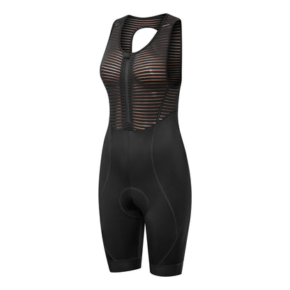 YKYWBIKE Women's Triathlon Short Sleeve Cycling Jersey Sets Suspende Tights Bicycle Pants Bicycle Clothes Bike Shirts Jumpsuit