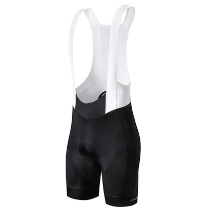 YKYW Men’s Cycling Bib Shorts Elastic Performance 5H Padded Tights Black-white