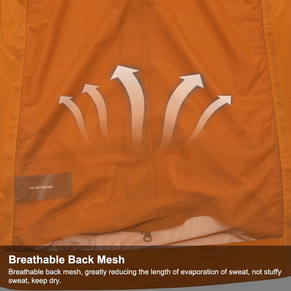 YKYW Men's Cycling Jacket Vest Waterproof Windproof YKK Double Zipper Breathable 2 Colors