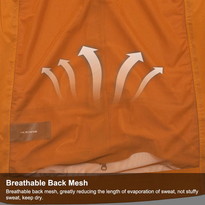 YKYW Men's Cycling Jacket Vest Waterproof Windproof YKK Double Zipper Breathable 2 Colors