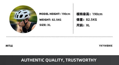 YKYW Men's MTB Cycling Jersey Long Sleeves YKK Zipper 3D Full Body Fine Mesh Breathable Reflective wIth 3 Pockets