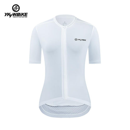 YKYW Women's PRO Team Aero Cycling Jerseys Summer Breathable Short Sleeves High Quality Full Zipper 5 Colors