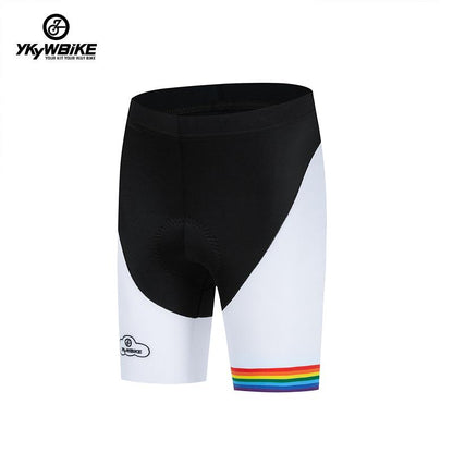 YKYW Children's Cycling Suit Skin-friendly Moisture Absorption Breathable Rainbow Elements