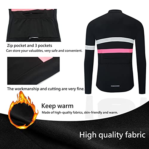 YKYW Men's Cycling Jersey Jacket Winter 5-15℃ Long Sleeves Fleece Warm 2 Colors