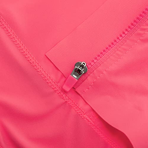 YKYW Women's Cycling Jerseys Summer Color Paneled Short Sleeves Milk Silk Fabric Breathable Quick-dry Pink