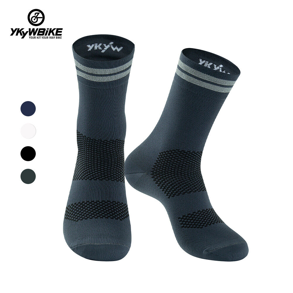 YKYW Cycling Running Professional Sport Socks Antimicrobial Reflective 3 Colors