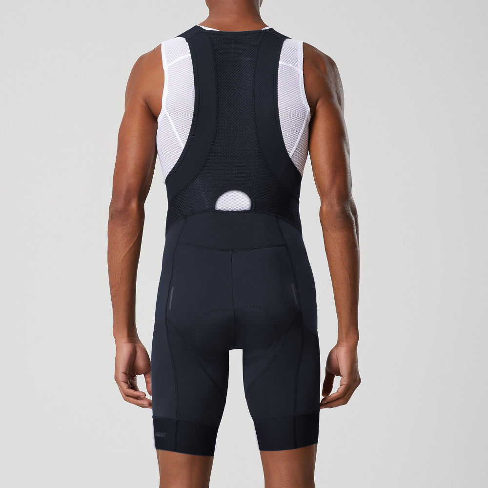 YKYW Men’s Cycling Bib Shorts Elastic Performance 5H Padded Tights Black