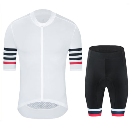 YKYW Men’s Cycling Jersey Set Milk Silk Fabric Lightweight PRO Team Aero Cycling Jersey and Breathable Shockproof Sponge Pad Cycling Shorts 2 Perfect Combinations