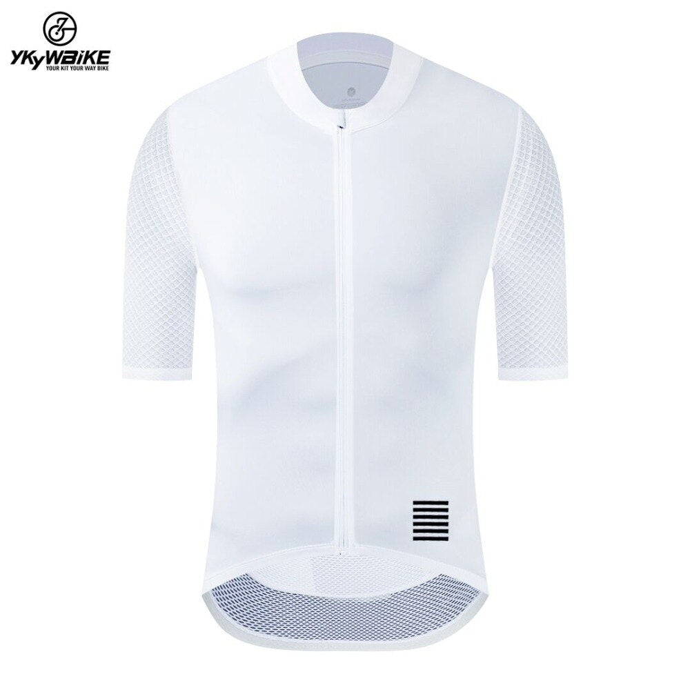 YKYW Men's Cycling Jersey Breathable Back Pocket Summer Reflective 8 Colors