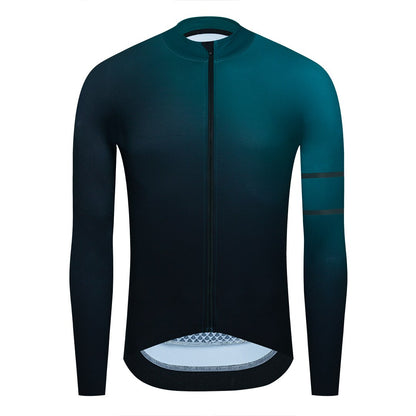 YKYW Men's Cycling Jersey Jackets Winter 10-20℃ Long Sleeves Thermal Fleece Highly Elastic 5 Gradient Colors