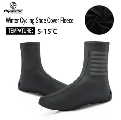 YKYW MTB Cycling Pro Team & Classic Shoes Covers Winter 5-20°C Ultra-high-tech Rainproof Windproof Keep Warm Reflective Breathable Resilient 2 Colors