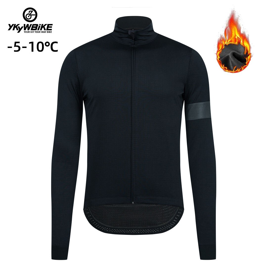 YKYW Men's Cycling Jacket Winter Icy Weather -5-10℃ Outdoor Warm Fleece Coat Thermal Weatherproof Windbreaker 5 Colors