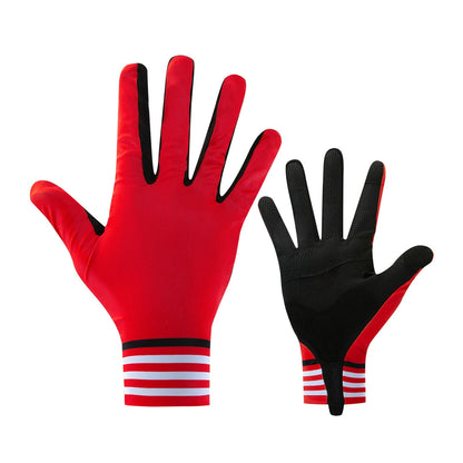 YKYW MTB Road Cycling Touch Screen Full Finger Gel Gloves Lycra Fabric Antiskid Rubber Wear-resistant Shockproof 4 Colors