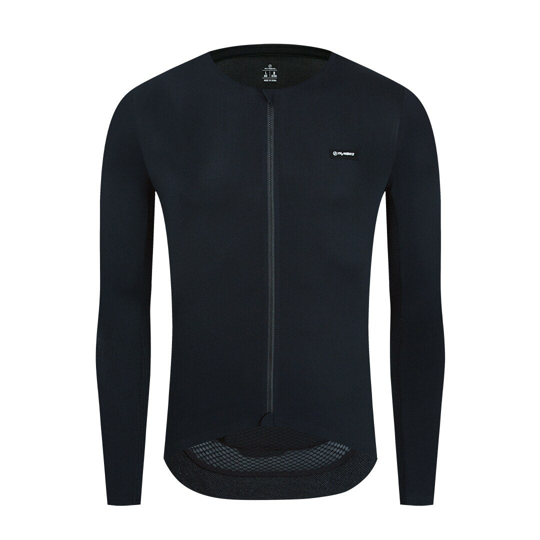 YKYW Men's  MTB Cycling Jersey Long Sleeves Process Quality YKK zipper New Coldback Fabric UPF 50+ Quick Dry 5 Colors
