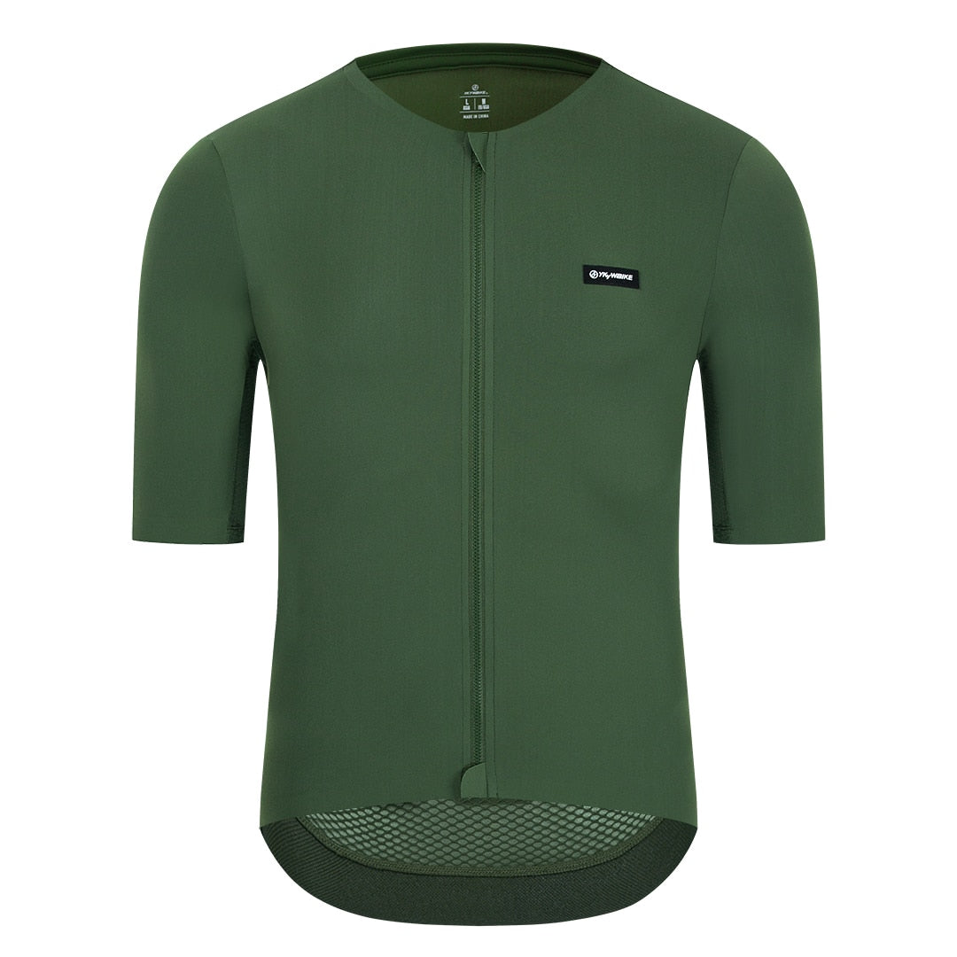 YKYW Men's Cycling Jersey Summer Short Sleeve YKK zipper New Coldback Fabric UPF 50+ 5 Colors