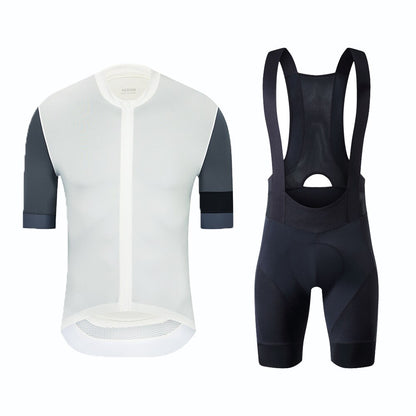 YKYW Conjunto de maillot de ciclismo para hombre, diseño de color cosido, maillot de ciclismo con cremallera YKK y pantalones cortos con tirantes 5H Ride, 4 combinaciones perfectas